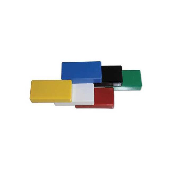 Magna Visual Ceramic Magnets, Rectangle, Assorted, PK6 CM-11M