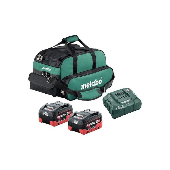 Metabo Battery and Charger Kit For Li-Ion 18V Starter 18V 2x 8.0Ah LiHD