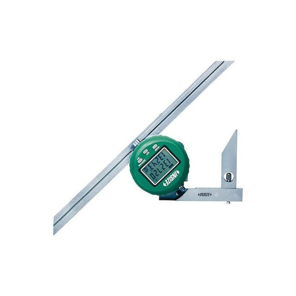 Insize Electronic Digital Protractor,3-1/8" L 2172-360A