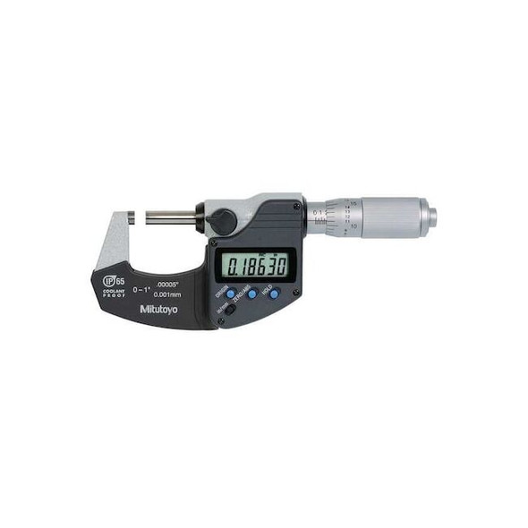 Mitutoyo Mic, 0 to 1/0 to 25.4mm, Friction, NIST, Case 293-348-32CAL