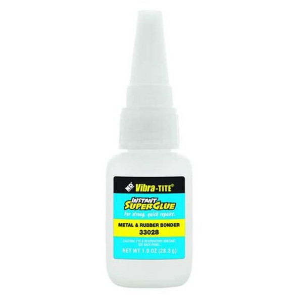 Vibra-Tite Instant Adhesive, 330 Series, Clear, 1 oz, Bottle 33028