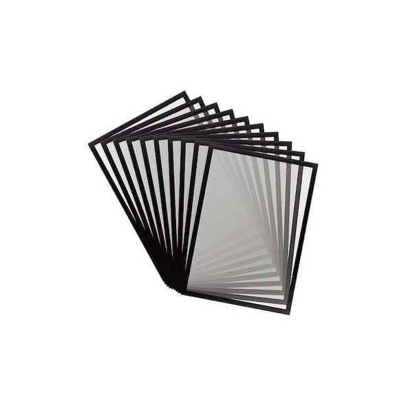 Tarifold Sign Holder,Black,PVC,PK10 195247