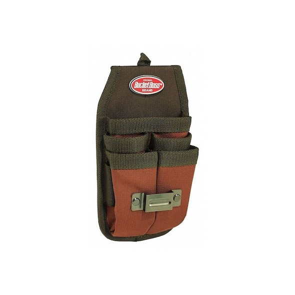 Bucket Boss Tool Pouch, Tool Sheath, Green, Polyester, 4 Pockets 54184