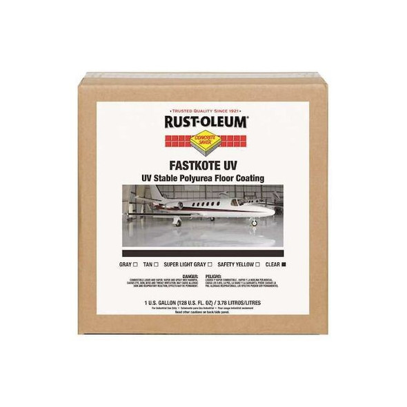 Rust-Oleum 1 gal Floor Coating, High Gloss Finish, Clear, Solvent Base 277499