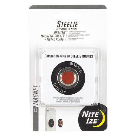 Nite Ize Cell Phone Car Mount Kit,Black/Silver STO-01-R7