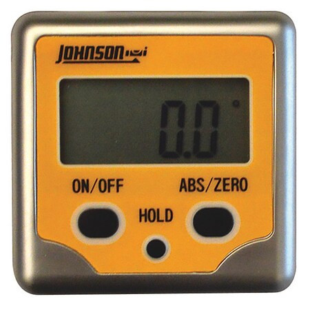 Johnson Level & Tool Digital Angle Finder,Magnetic,3 Button 1886-0200