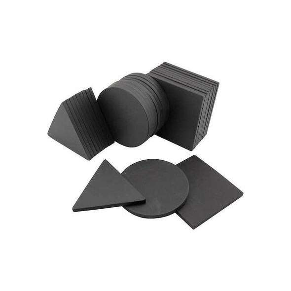Magnet Source Magnetic Shapes,Charcoal,PK30 7257