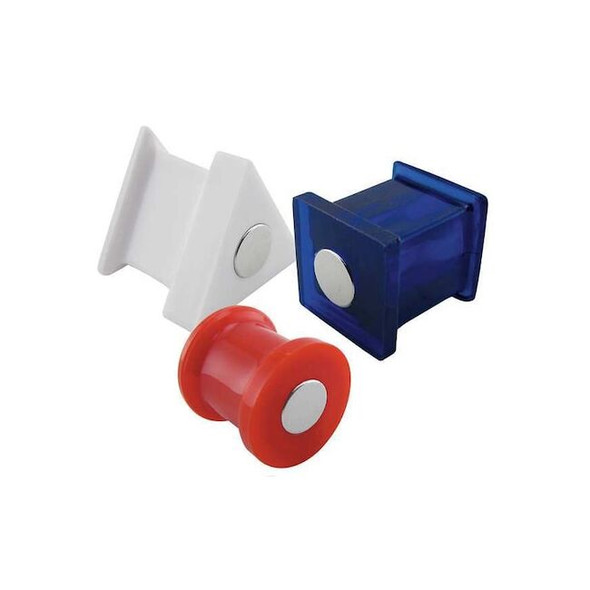 Magnet Source Magnetic Push Pins,Red,White,Blue,PK6 7507