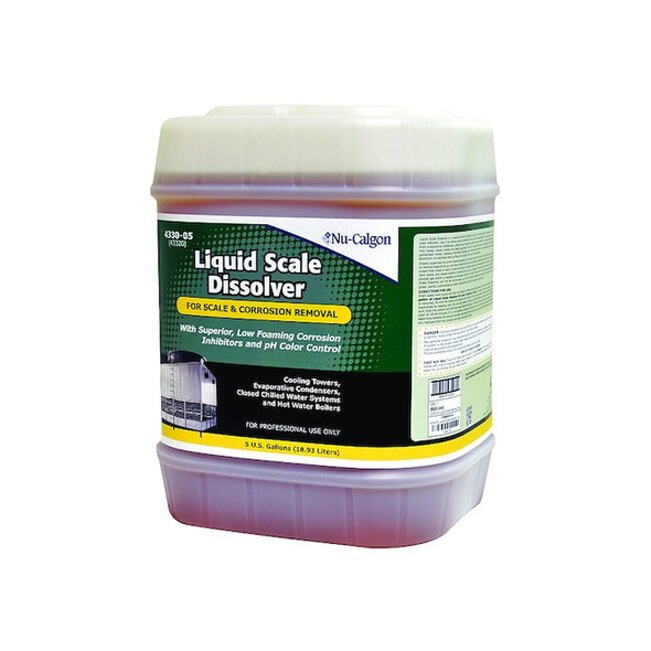 Nu-Calgon Scale Remover,Liquid,5 gal.,Orange 4330-05