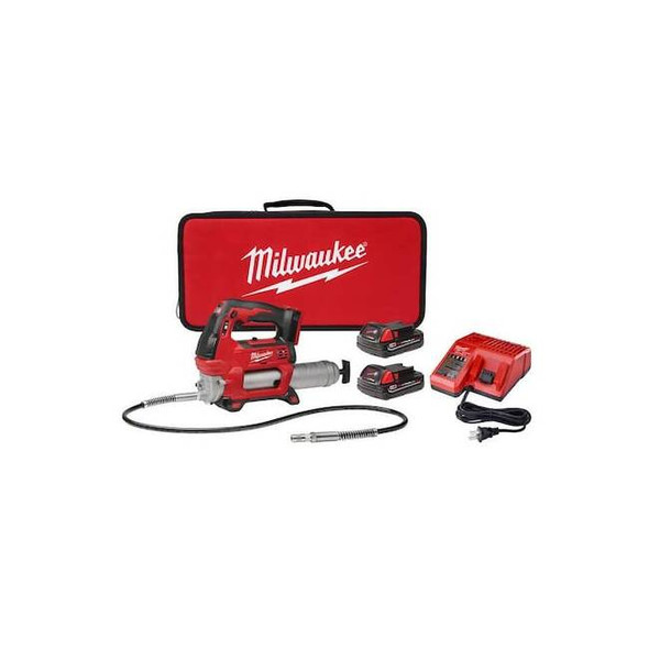 Milwaukee Tool M18 Cordless 2-Speed Grease Gun Kit 2646-22CT