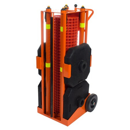 Ideal Warehouse Innovations Barricade System,55in H x 25in W,Orange 70-6030