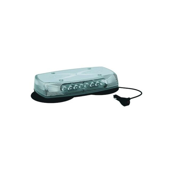 Ecco Mini Lightbar, LED, Amber/Clear, Magnetic 5590CAC-VM
