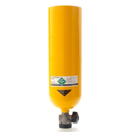 3m Scott SCBA Cylinder,2216 psi,Aluminum,Yellow 804101-01