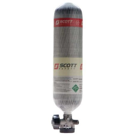 3m Scott SCBA Cylinder,2216 psi,Carbon Fiber,Gray 804840-01