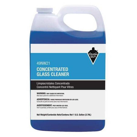 Tough Guy Liquid Glass and Surface Cleaner, 1 gal., Blue, Unscented, Jug 49NW21