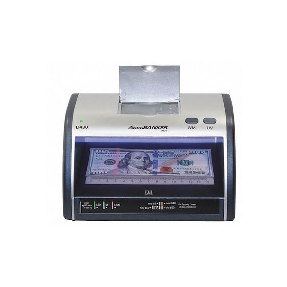 Accubanker UVCounterfeitDetector,Blue/Gray,5-inH LED430
