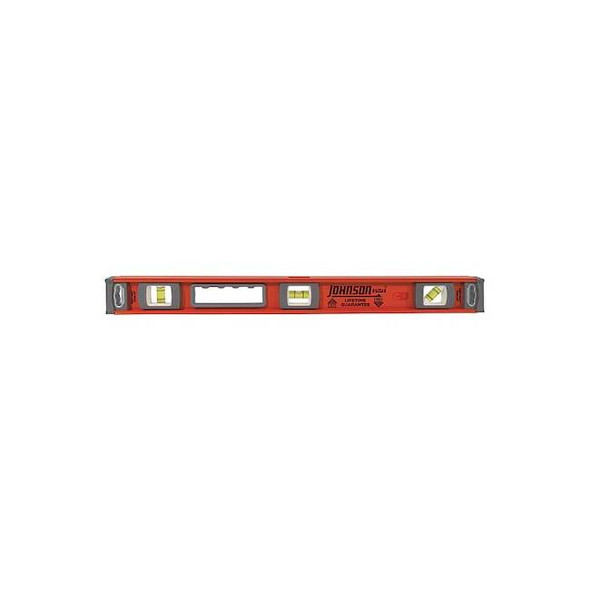Johnson Level & Tool Aluminum Level,24 in. L,3 Vials 1254-2400
