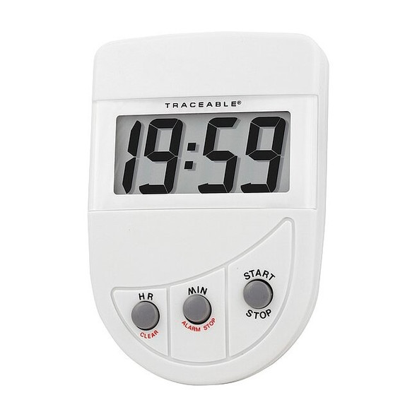 Traceable Digital Timer, Count Down,Count Up, 20hr 5026
