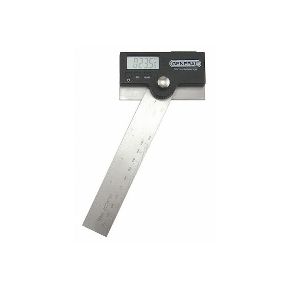 General Tools Digital Protractor,SS,6 In,0 to 180 deg 1702