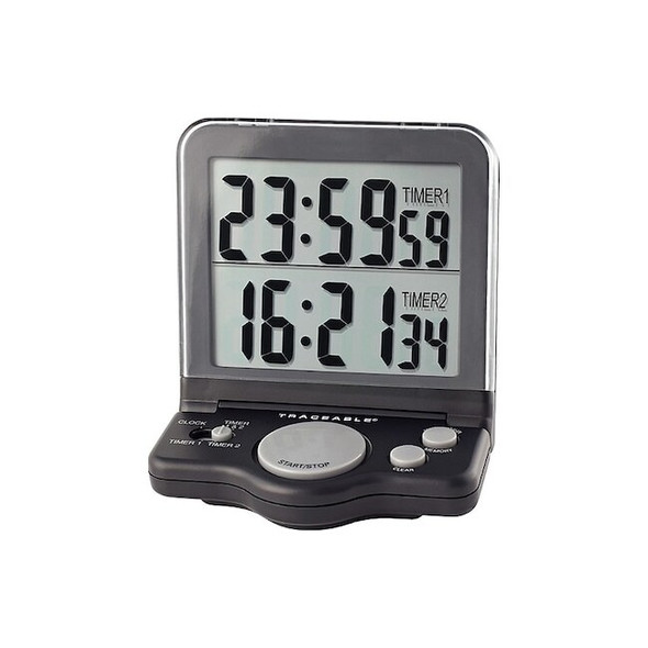 Traceable Jumbo Timer,1 In,LCD 5022