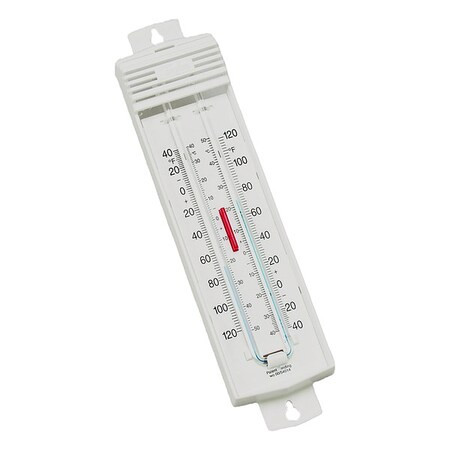 Analog Thermometer, -40 Degrees to 120 Degrees F for Wall or Desk Use