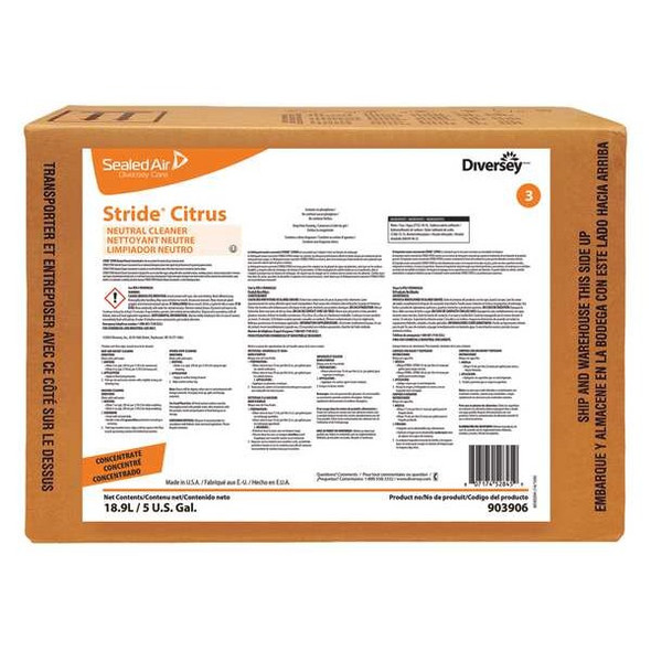 Diversey Neutral Floor Cleaner,5 gal.,Citrus 101109754