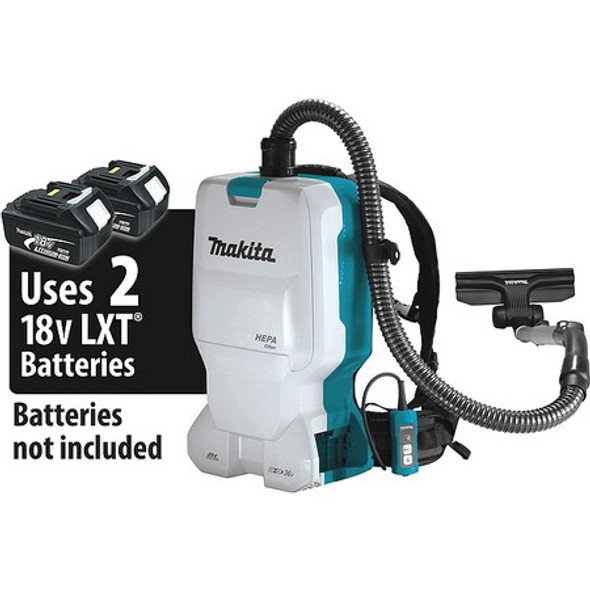 Makita Backpack Vacuum,20 5/8 in H,15 lb XCV17Z