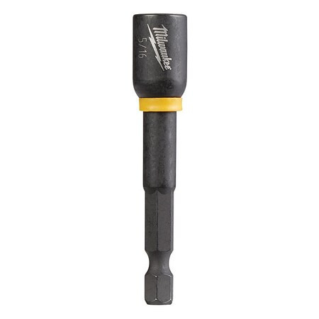 SHOCKWAVE Magnetic Nut Driver, 2 9/16 in L, Drive Size 5/16 in