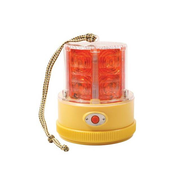 Grote Warning Light, LED, Red, Mag, Rnd, 4-1/4 Dia 77912