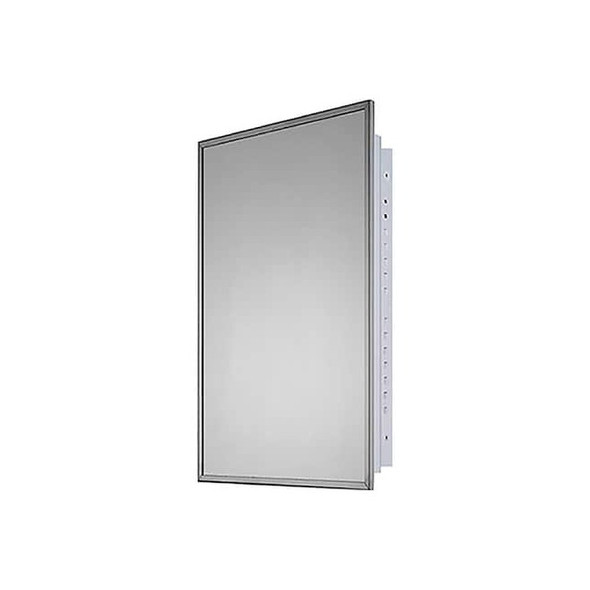 Ketcham 16" x 26" Residential Recessed Mounted SS Framed Medicine Cabinet 1626