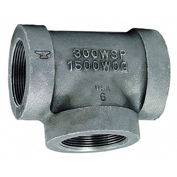 Anvil Tee Tee, 1-4" Pipe, FNPT, Malleable Iron, Class 300 0310515606