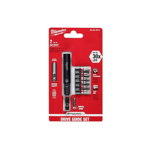 Milwaukee Tool SHOCKWAVE Impact Magnetic Drive Guide Set - 7 PC 48-32-4515