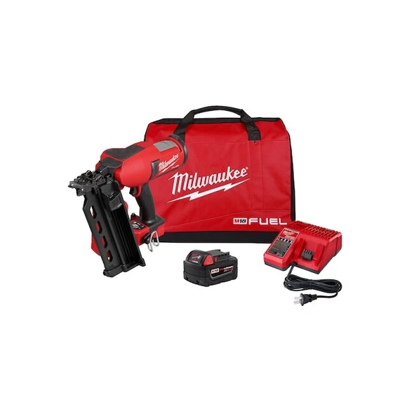 Milwaukee Tool Nail Gun Kit,18 V DC 2844-21