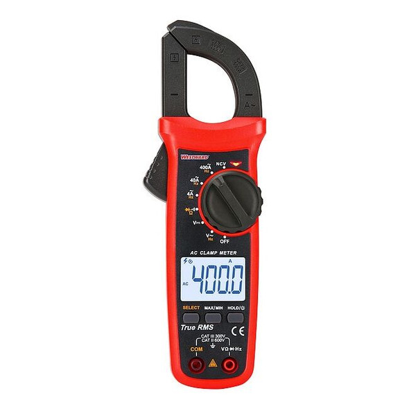 Westward DigitalClampMeter,TRMS,400A,600VAC 800HC4