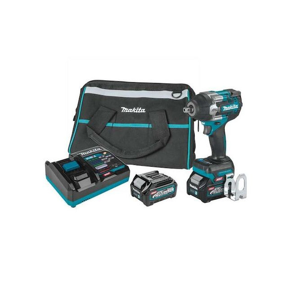 Makita Impact Wrench, 40 V DC, Square GWT08D