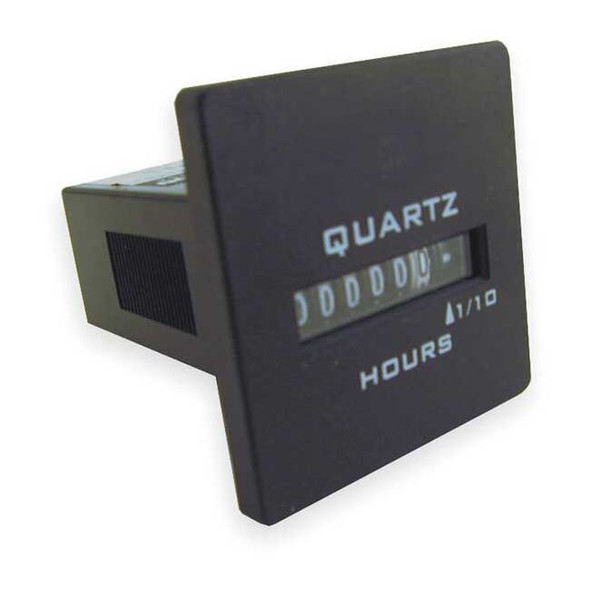 Trumeter Hour Meter,Panel,Square,10-80 VDC 732-0030