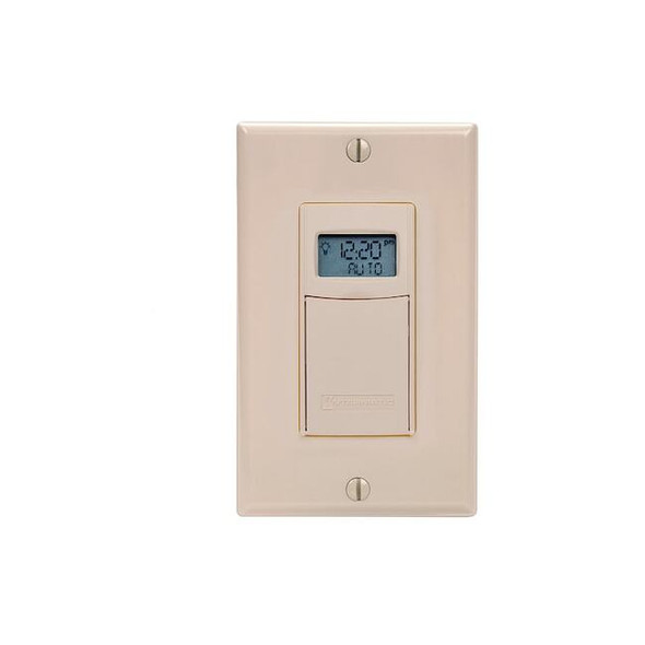 Intermatic Wall Switch Timer, Light Almond, 277V AC EI600LAC