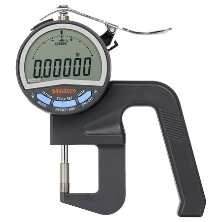 Mitutoyo Digital Thickness Gage,0.8 Throat 547-400A