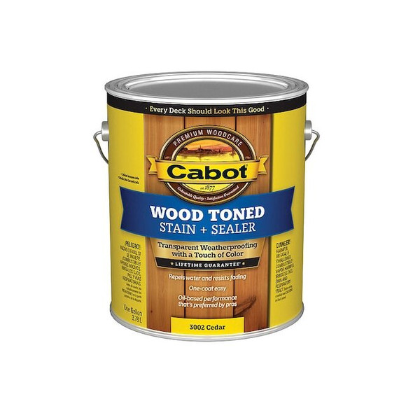 Cabot Translucent CoatingCedar,Flat,1 gal. 140.0003002.007