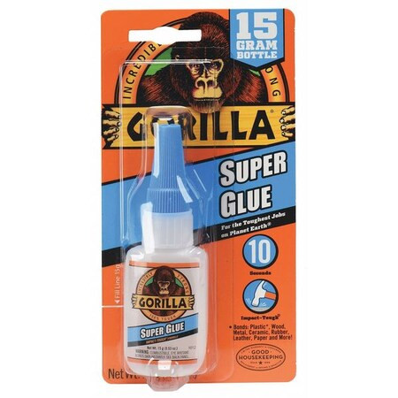 Instant Adhesive, Super Glue Impact Tough Series, Clear, 0.53 oz, Bottle