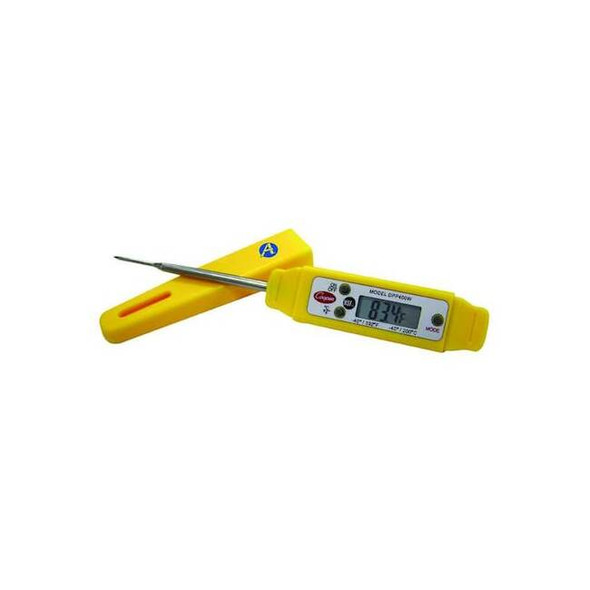 2-3/4" Stem Digital Pocket Thermometer, -40 Degrees to 392 Degrees F