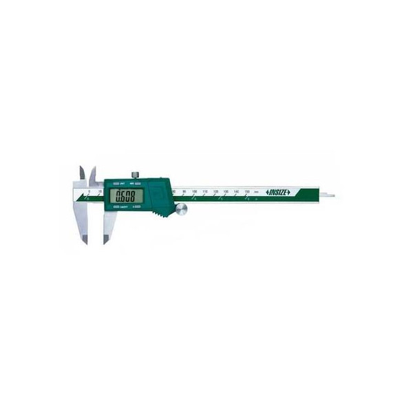 Insize Fractional Digital Caliper,SS,2" Jaw D 1102-150