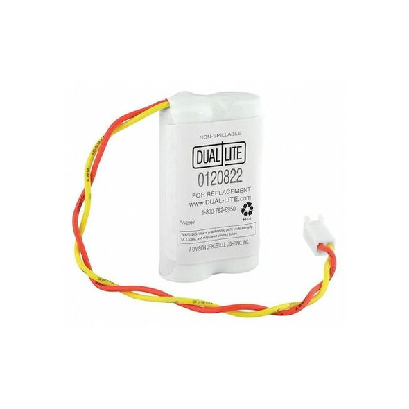 Dual-Lite Battery,Nickel Cadmium,600mAh,2.4VDC BATT-PACK 2 CELL AA 600MA