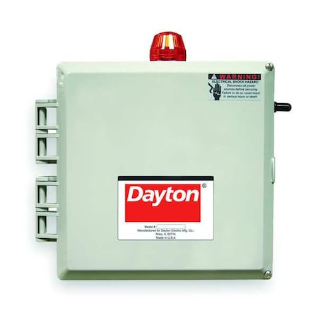 Dayton Motor/Pump Control Box, 208/240/480V 2PZH2