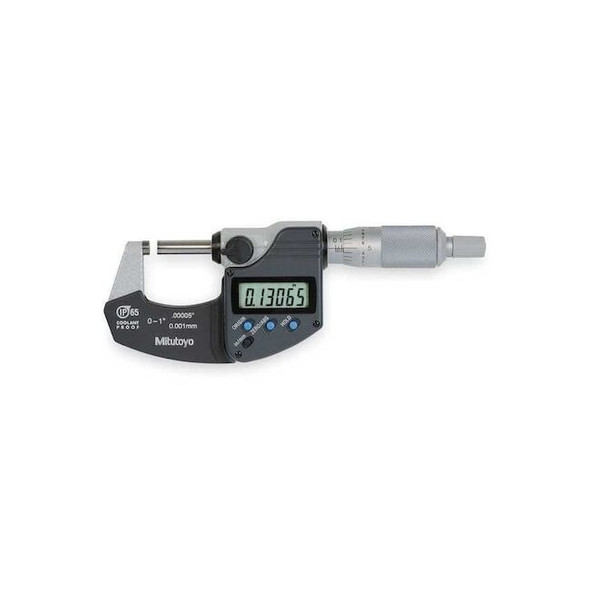 Mitutoyo Electronic Micrometer,1 In,Cert,SPC 293-330-32-CAL