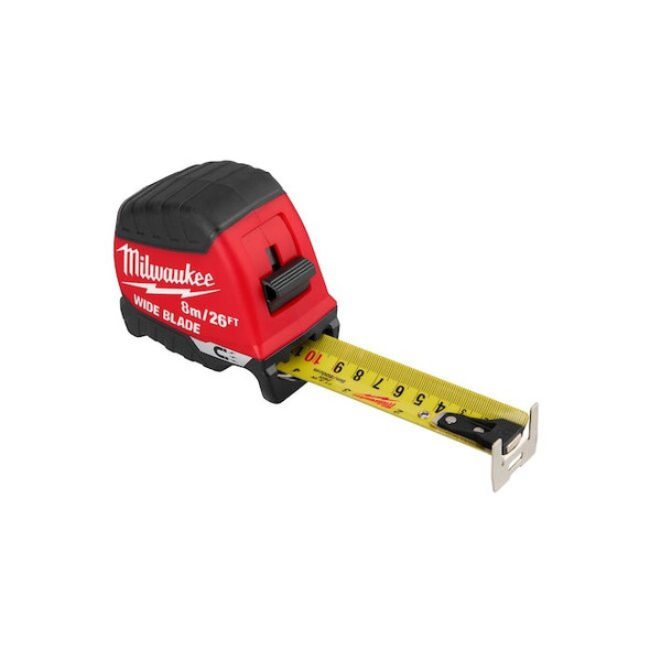 Milwaukee Tool 8m/26ft Wide Blade Magnetic Tape Measure 48-22-1226M