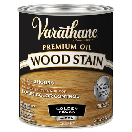 Varathane Premium Wood Stain, Oil Based, Golden Pecan, 1 Quart 211710H