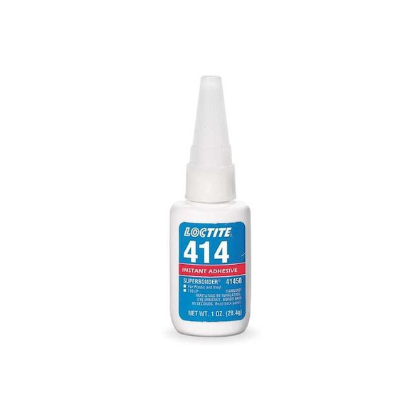 Loctite Instant Adhesive, 414 Series, Clear, 1 oz, Bottle 233801