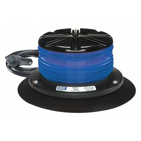 Ecco Beacon Light,Blue,3-7/64" H 7460B-VM