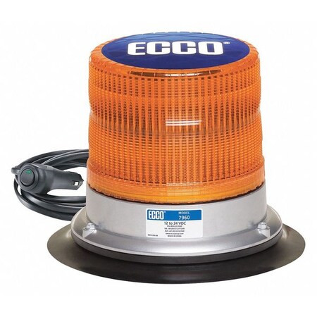 Ecco Beacon Light,Amber,5-39/64" H 7960A-VM